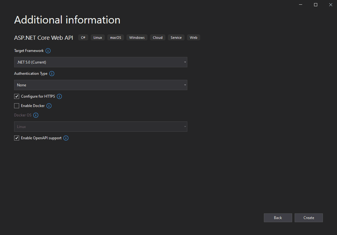 Additional Project Information – Visual Studio 2019