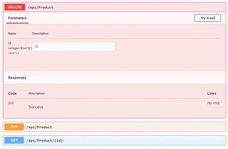 Delete specific product from database using Dapper