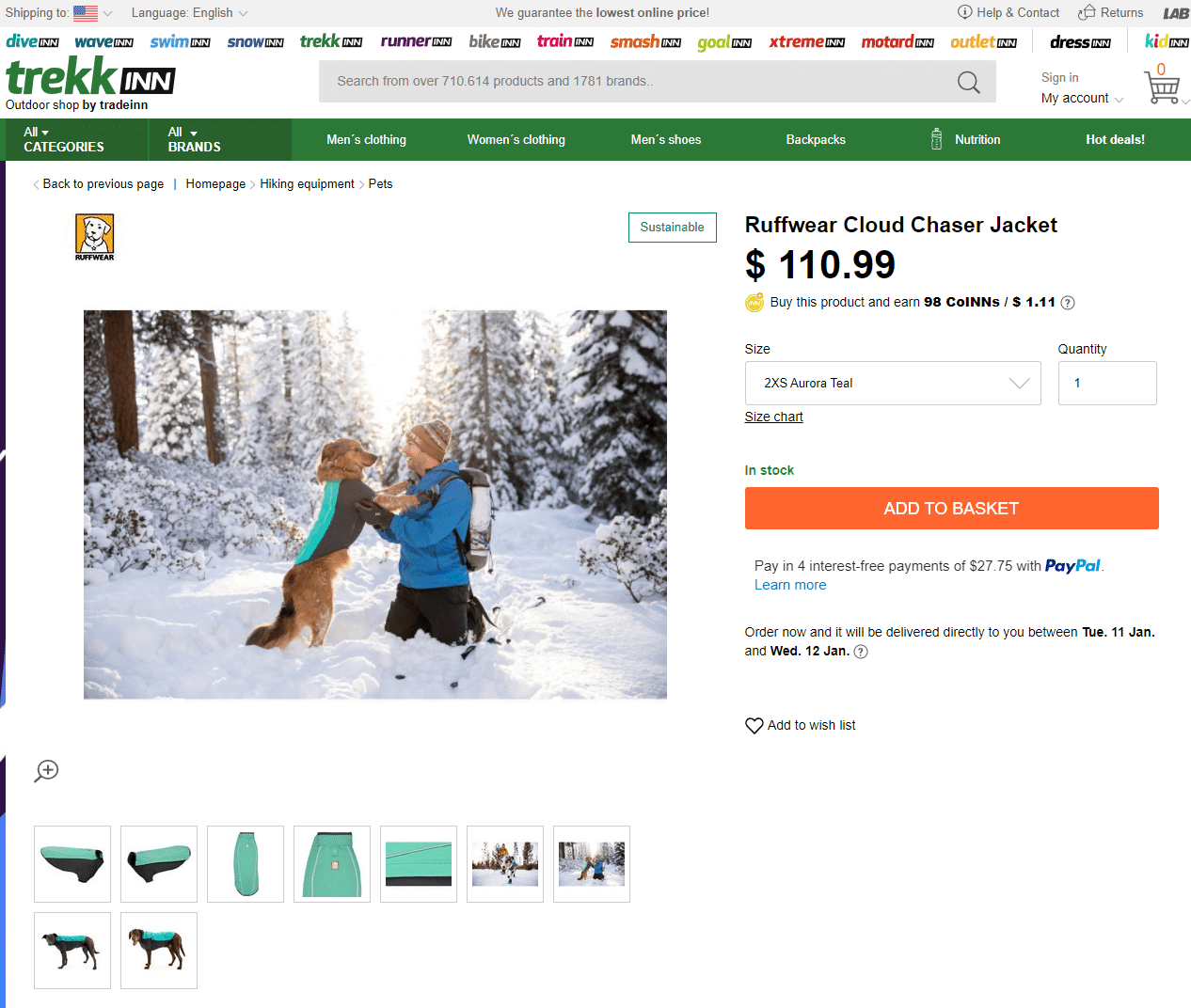 Ruffwear Cloud Chaser Jacket at trekinn.com