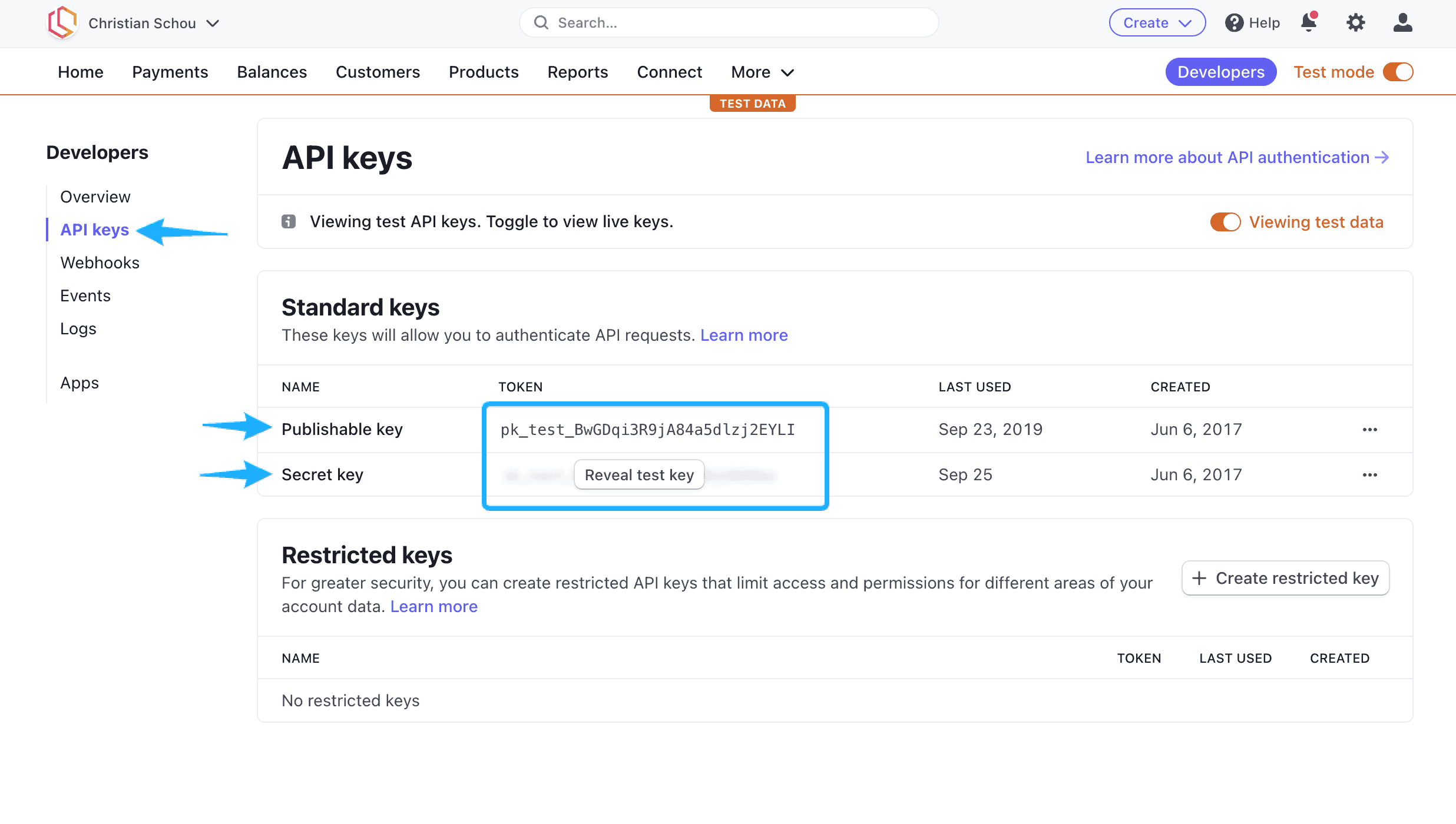 stripe api keys, add stripe to asp.net core, accepting stripe payments in asp.net core web api