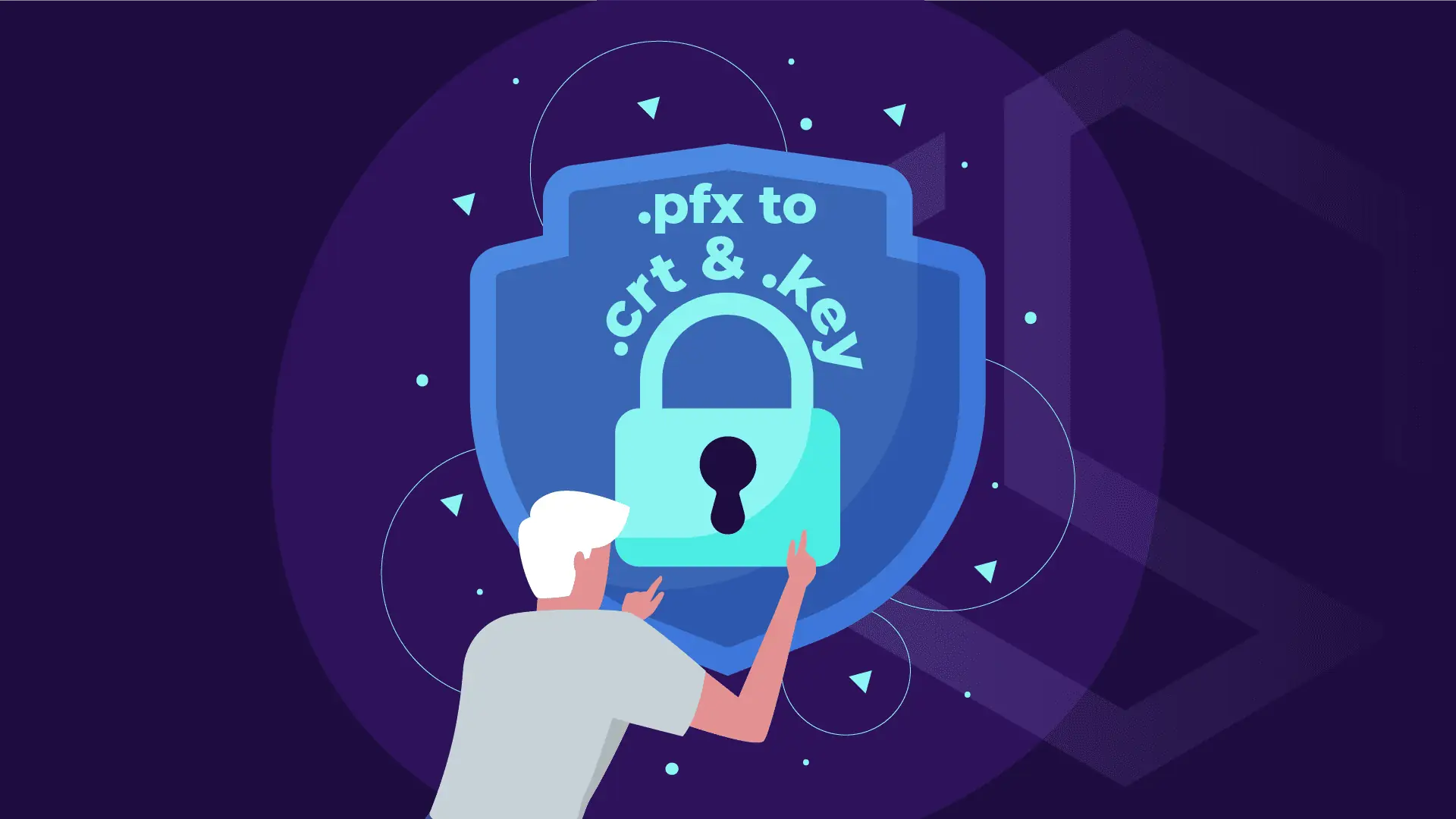 Convert .pfx to .crt and .key using OpenSSL with 3 commands