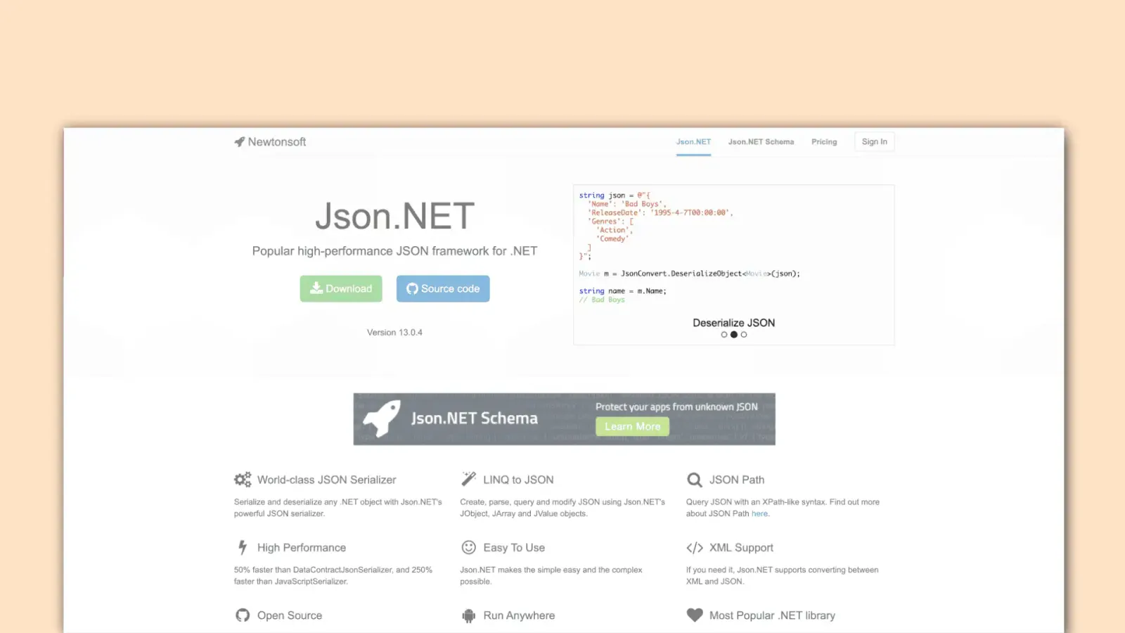 newtonsoft, json.net