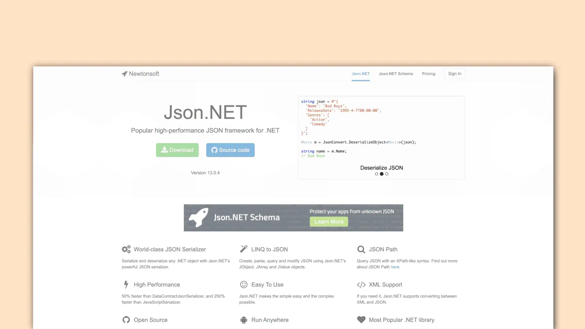newtonsoft, json.net